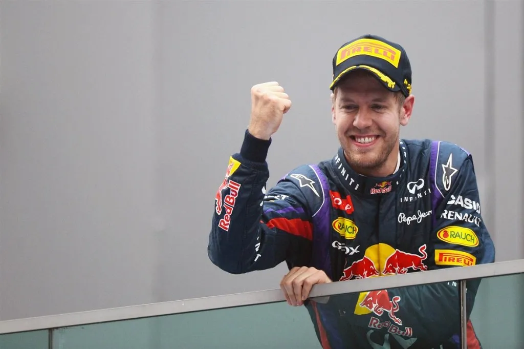 Vettel wraps up 4th World Championship title in New Delhi. Image via Sutton Images.