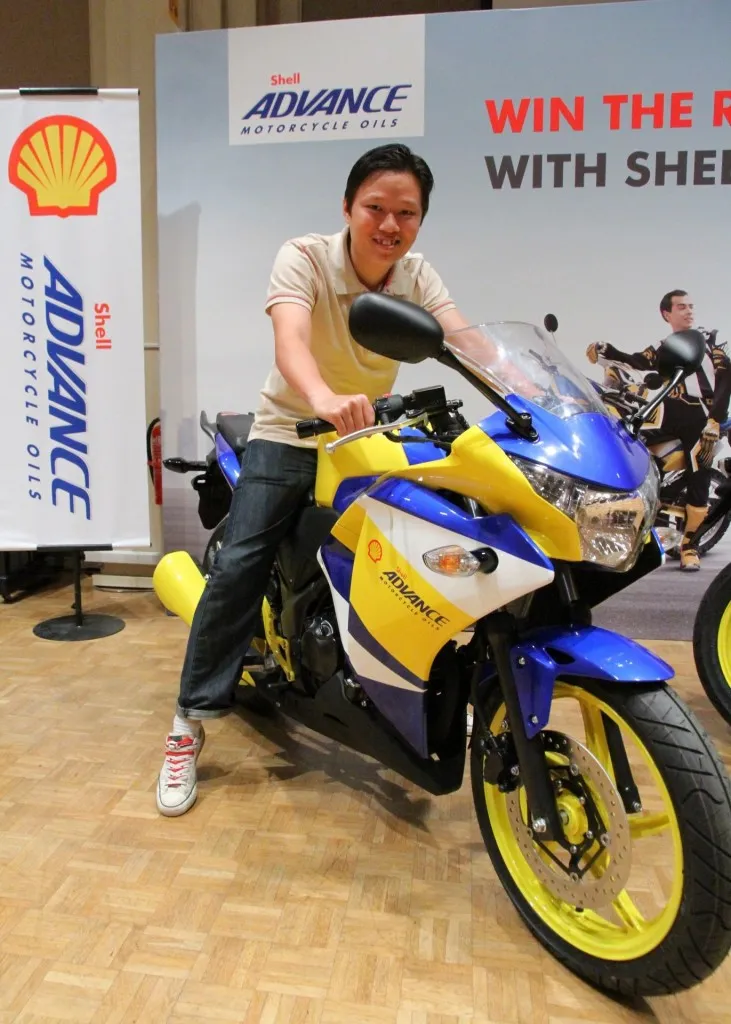 Shell Advance Win the Ride of Your Choice Grand Prize winner Phan Chin Siong of Johor Bahru