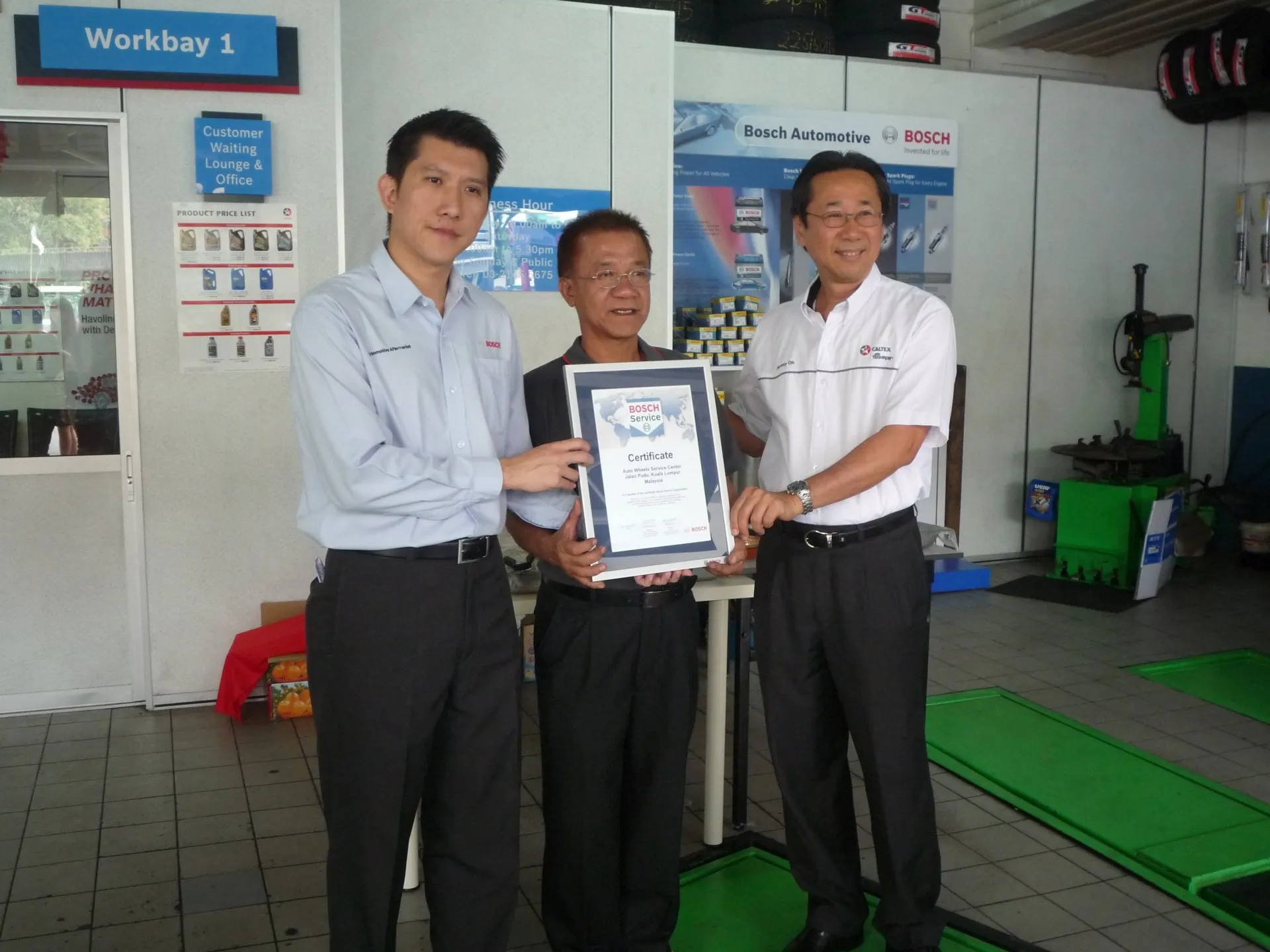 Chevron-Bosch Partnership Launches First Bosch Car Service Workshop at Caltex® Jalan Pudu, Kuala Lumpur [1]