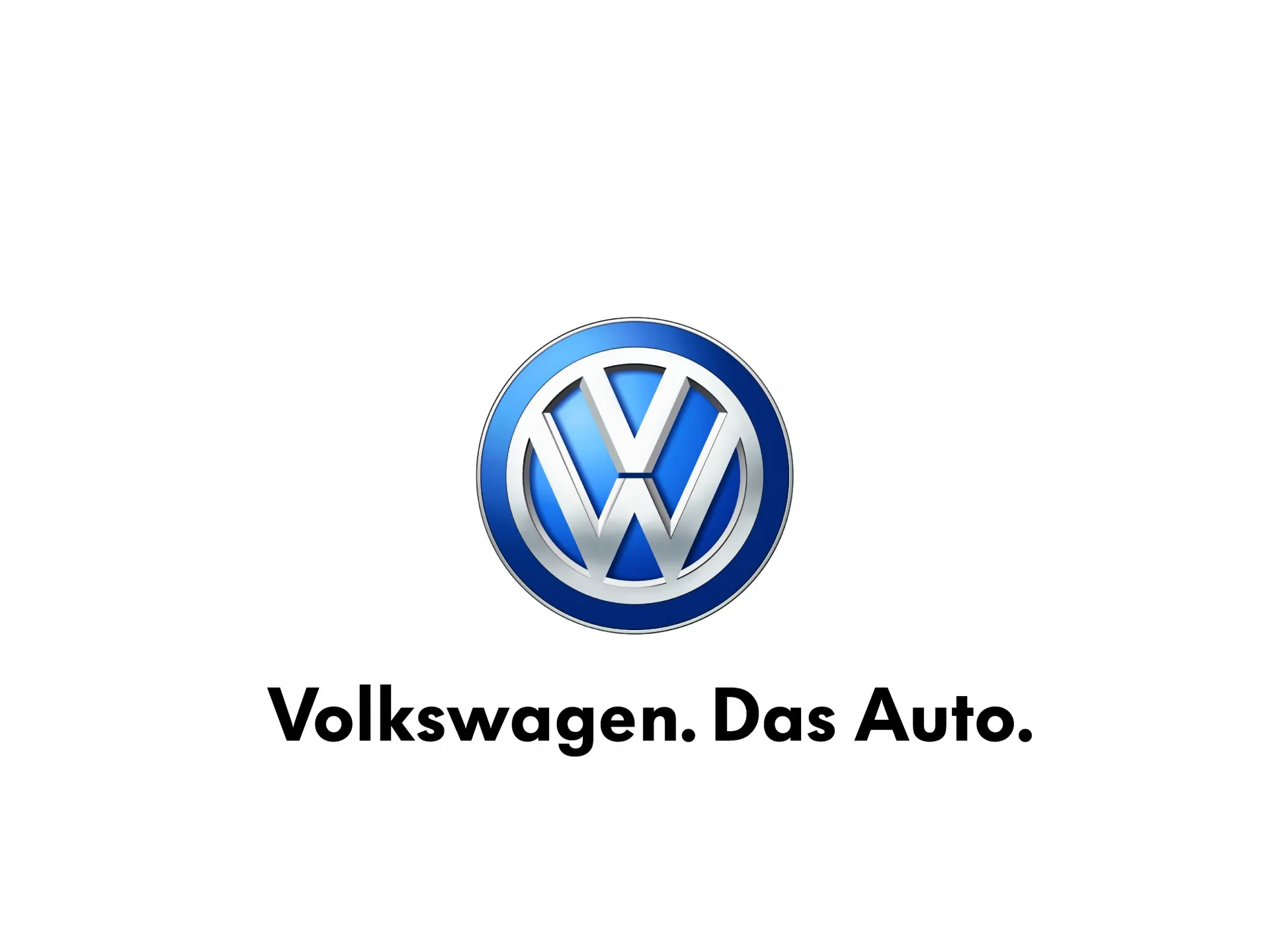 Volkswagen Logo with tag line - Size XL CS3