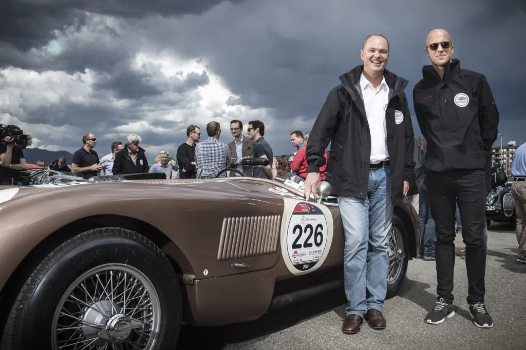 Senna and Brundle Lead Jaguar Charge as the 2014 Mille Miglia Begins in Brescia - Bernard Kuhnt with Milow