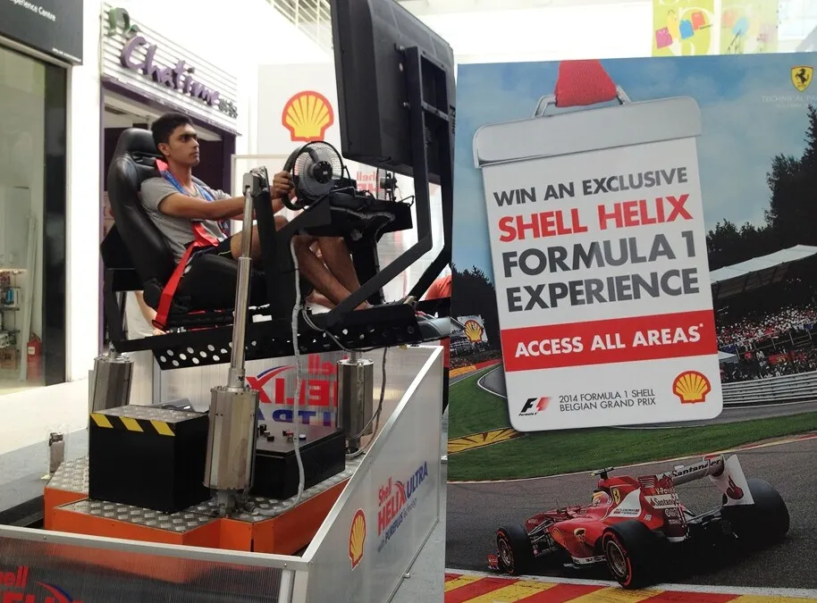 Participate in the exciting Shell Helix Time Attack Challenge on a 3D Motion Simulator_3