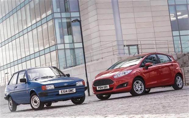 Old and new Fiesta