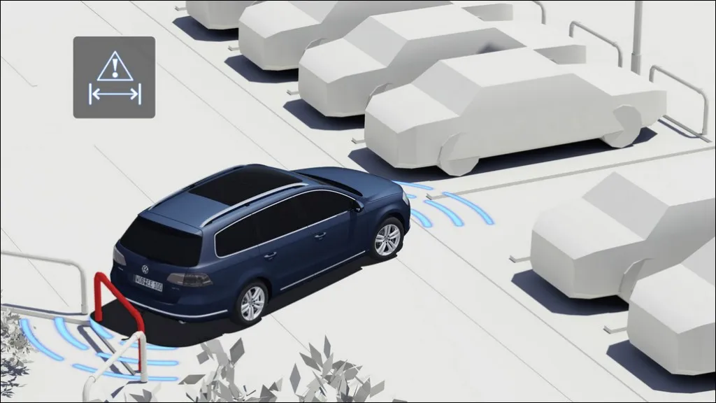 Park Assist 3.0 - A vehicle can park autonomous into parking spaces which ones stand perpendicular to the street with ultrasonic sensors