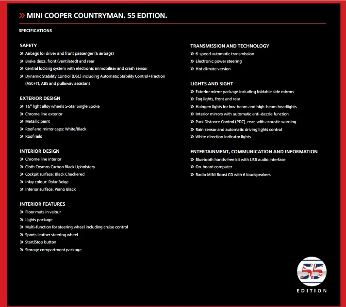MINI 55 edition
