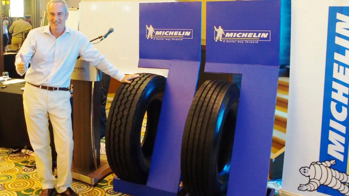 Michelin Malaysia's Managing Director, Beltran Yturriaga presenting MICHELIN X Works Z and MICHELIN X Line Energy Z, the company's latest offerings for transport and trucking sectors_1