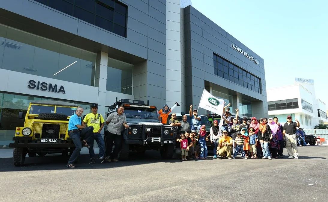 Landy De Langkawi participants in joyous mood at the flag-off ceremony hosted by Jaguar Land Rover Malaysia