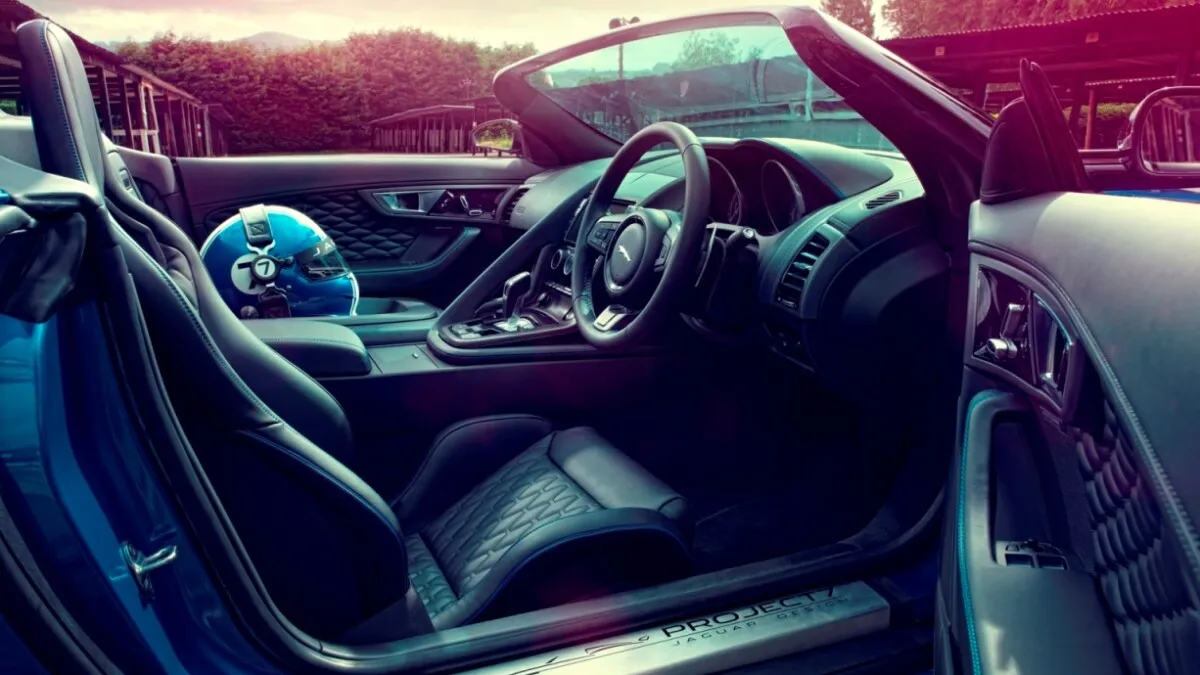 Luxurious interior of the Jaguar F-Type Project 7