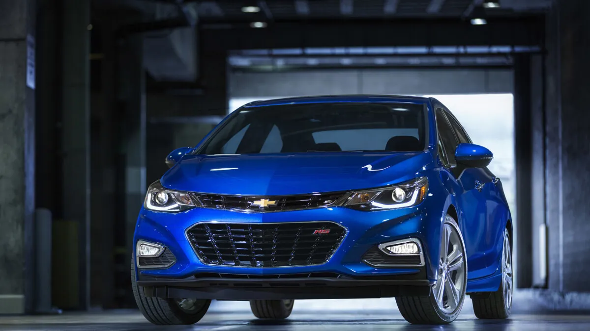 The 2016 Chevrolet Cruze – a larger, lighter, more efficient and more sophisticated evolution of the brand’s best-selling global car.