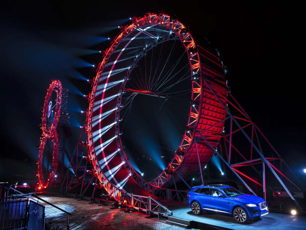 Jaguar FPace sets Guinness World Record for largest ever looptheloop