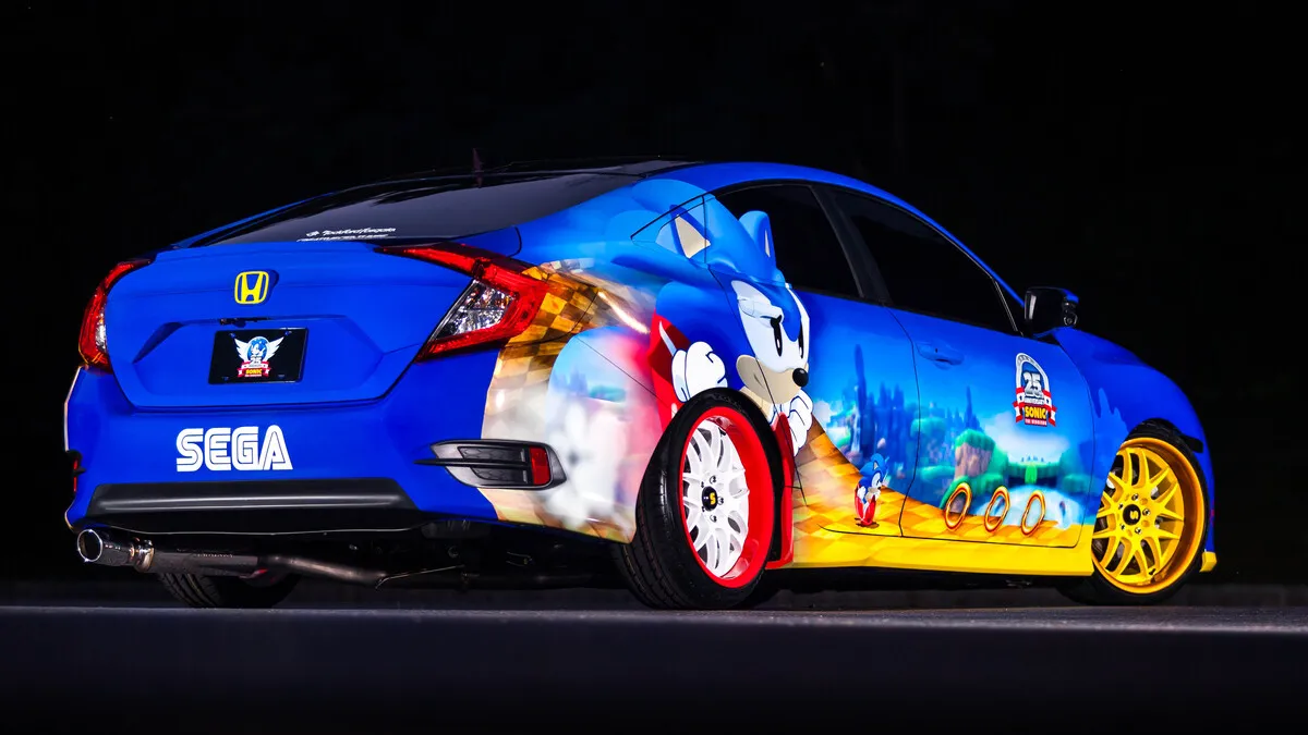 Honda Debuts Custom-Designed “Sonic Civic” at Comic-Con; Joins “Sonic the Hedgehog™” and SEGA® in Celebrating the Iconic Game's 25th Anniversary
