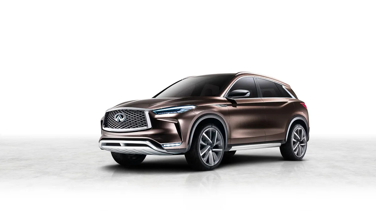 An evolution of the 2016 QX Sport Inspiration, the QX50 Concept shows how the design of its conceptual forebear could be adapted for a future production model in the world’s fastest-growing vehicle segment.
