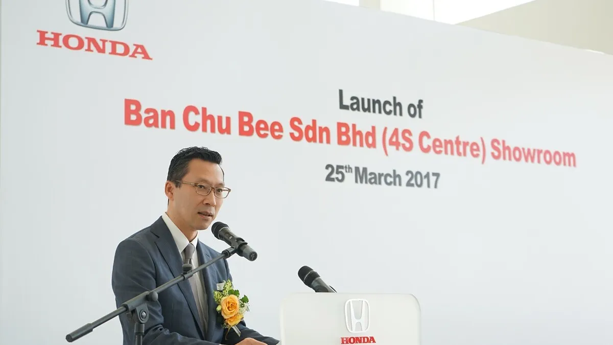 13 Honda Malaysia Managing Director & CEO Mr Katsuto Hayashi at opening of Ban Chu Bee Honda 4S Centre
