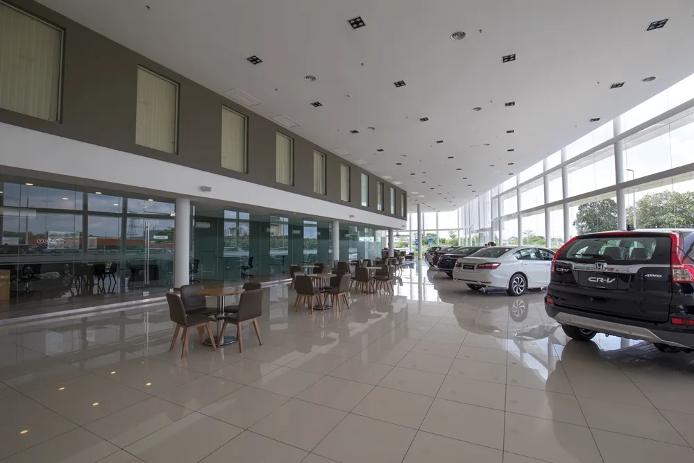 03 The spacious showroom of Kah Motor Honda 4S Centre in Tebrau