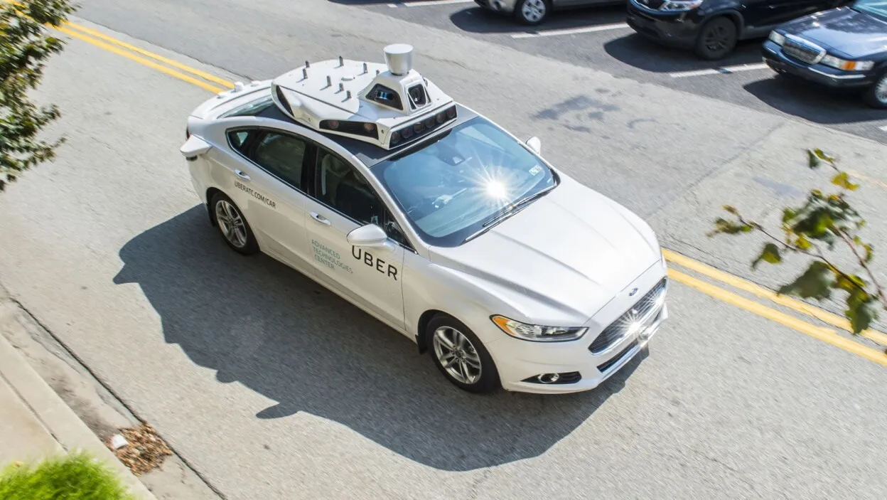 Uber self driving vehicle