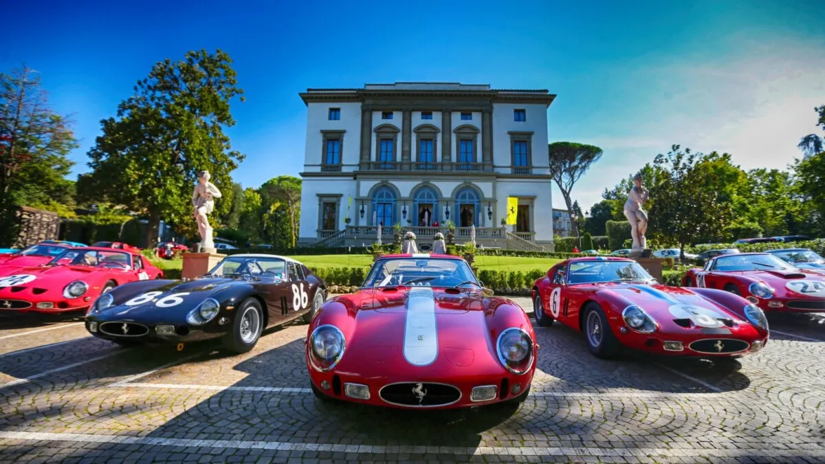 01 Rally marking the 55th anniversary of the 250 GTO arrives at Maranello