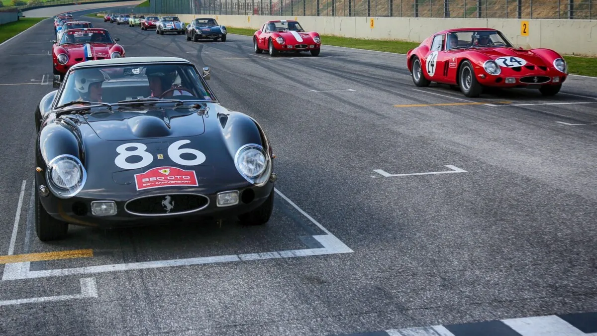 08 Rally marking the 55th anniversary of the 250 GTO arrives at Maranello
