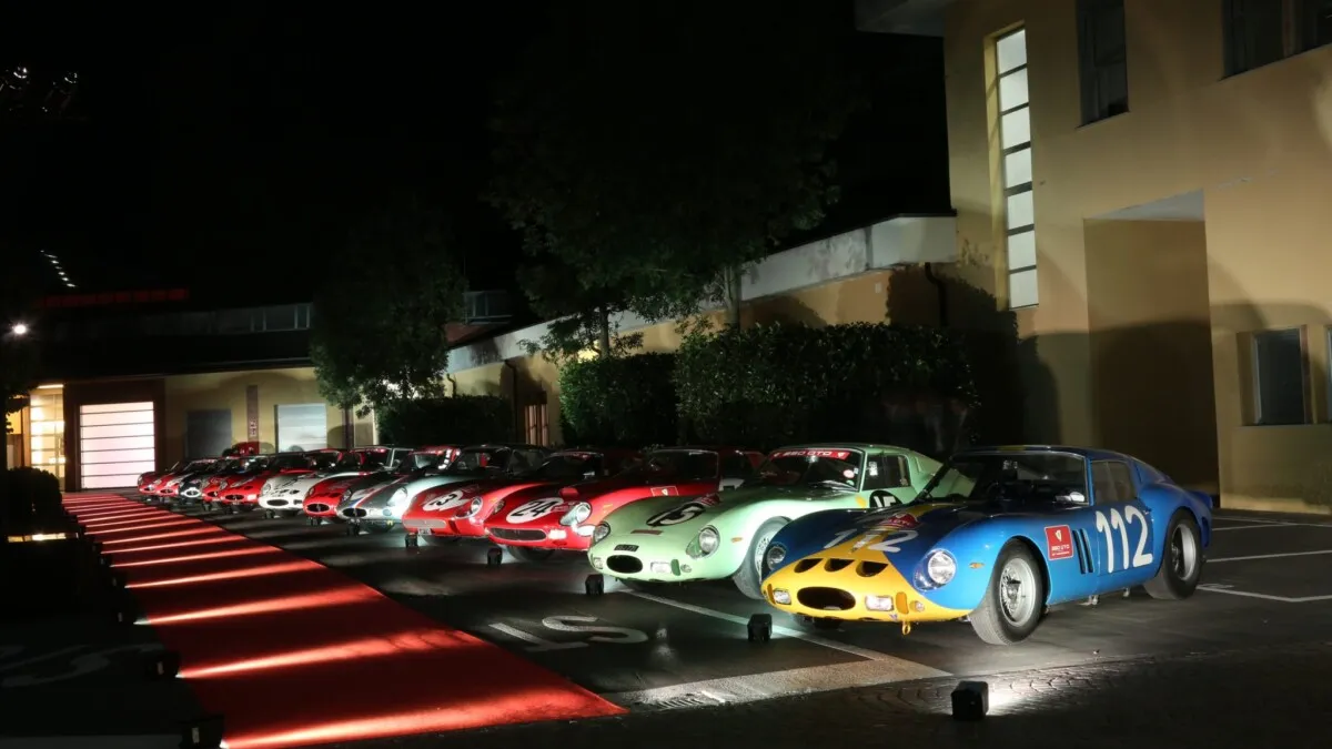 16 Rally marking the 55th anniversary of the 250 GTO arrives at Maranello