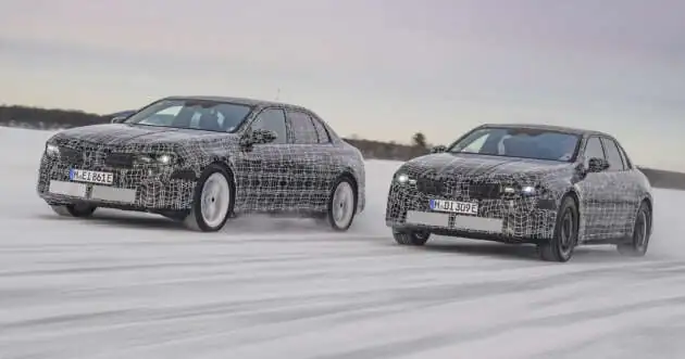 BMW i3 winter testing in Sweden