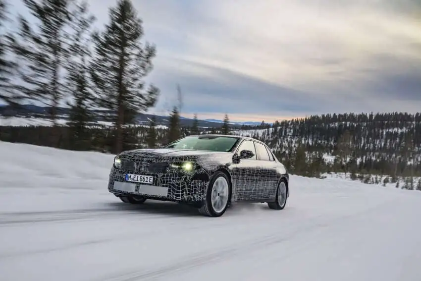 BMW i3 winter testing in Sweden