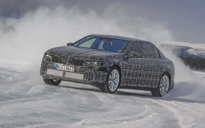 BMW i3 winter testing in Sweden